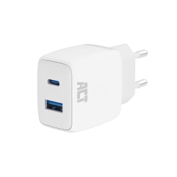 ACT USB-C & USB-A Charger 20W with Quick Charge and GaNFast