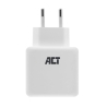 ACT USB lader 2-poorts 30W met één poort Quick Charge wit