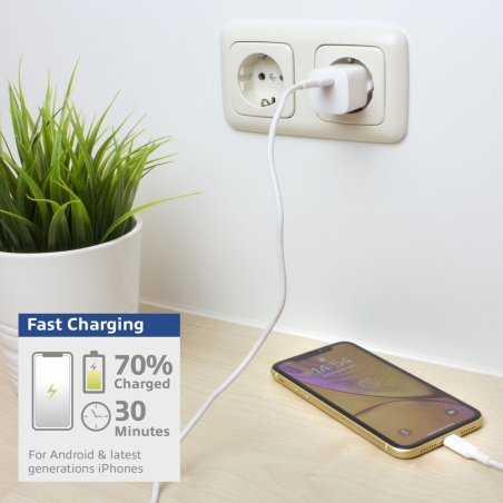 ACT Compact USB-C Charger 33W with Power Delivery and GaNFast