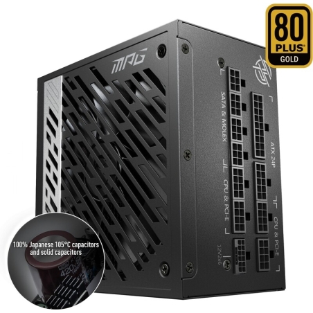 MSI MPG A850G PCIE5 850W 24-pin ATX voeding