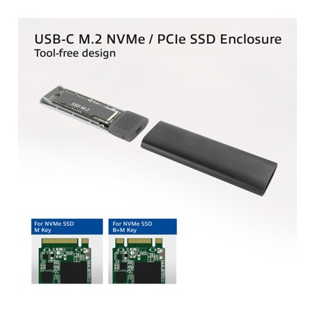 ACT M.2 NVMe / PCIe SSD Behuizing USB-C