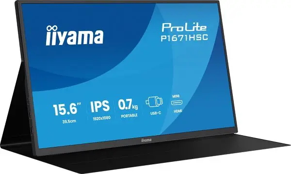 Iiyama P1671HSC-B1 15.6" draagbare monitor