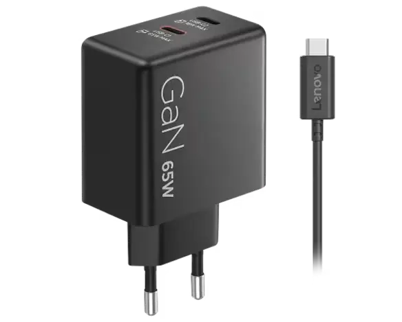 Lenovo Dual USB-C 65W GaN Charger