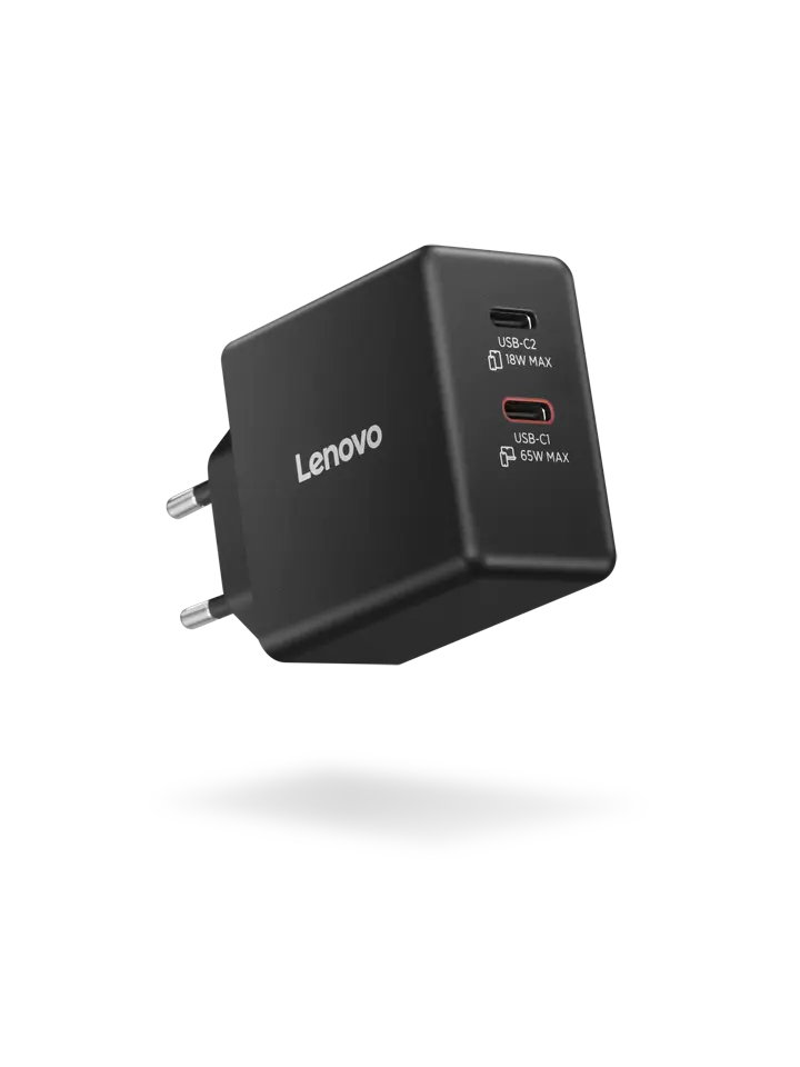 Lenovo Dual USB-C 65W GaN Charger